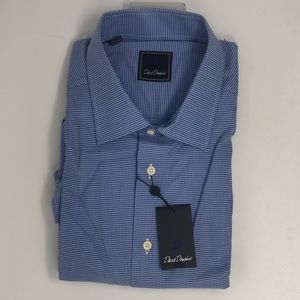David Donahue Blue Dress Shirt